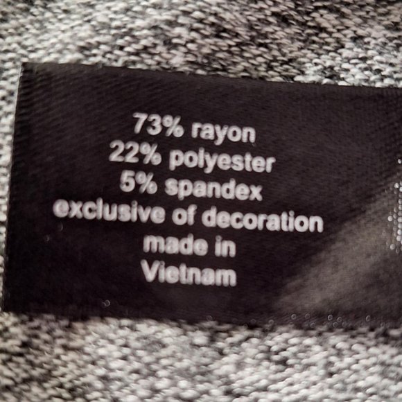 Lane Bryant Heather Grey Sweater-Top with Faux Fur Cuff Sleeves Size 18 - Picture 6 of 7